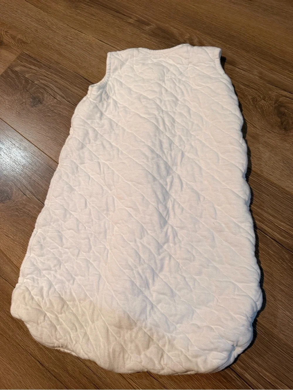 Hanna Andersson Moon & Back Soft Quilted White 1.0 TOG  Zip Sleep Sack Baby